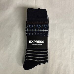 New Express Socks Men’s 3 Pair Multicolor Boot Socks Casual Outdoors Activewear